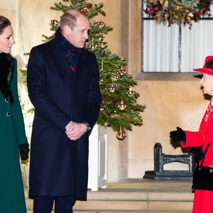 Kate Middleton, Prince William, and Queen Elizabeth