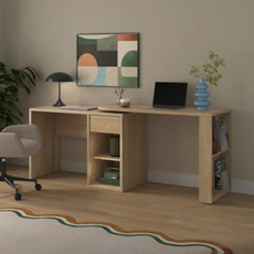 Dunelm Malik Double Swivel Storage Desk