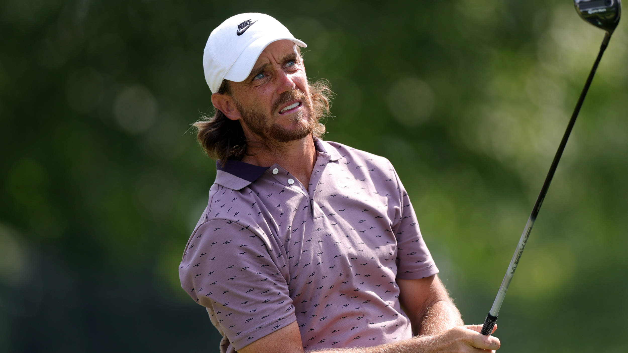 Tommy Fleetwood takes a shot in the Travelers Championship