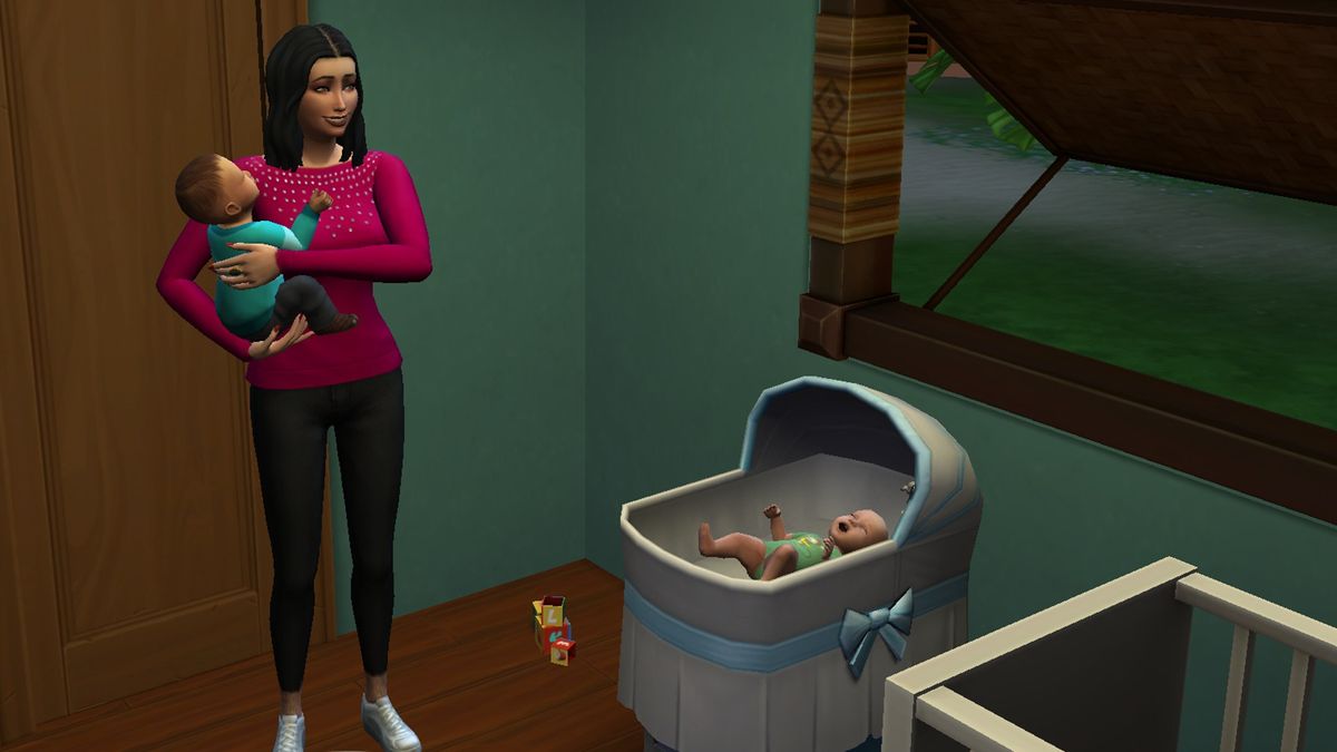 I tried the 100 infants challenge in The Sims 4 and it's made me scared ...