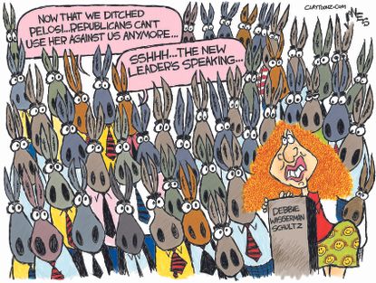 Political cartoon U.S. Democrats oust Pelosi Wasserman