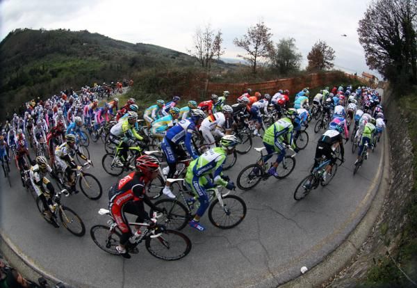 The Tirreno-Adriatico peloton