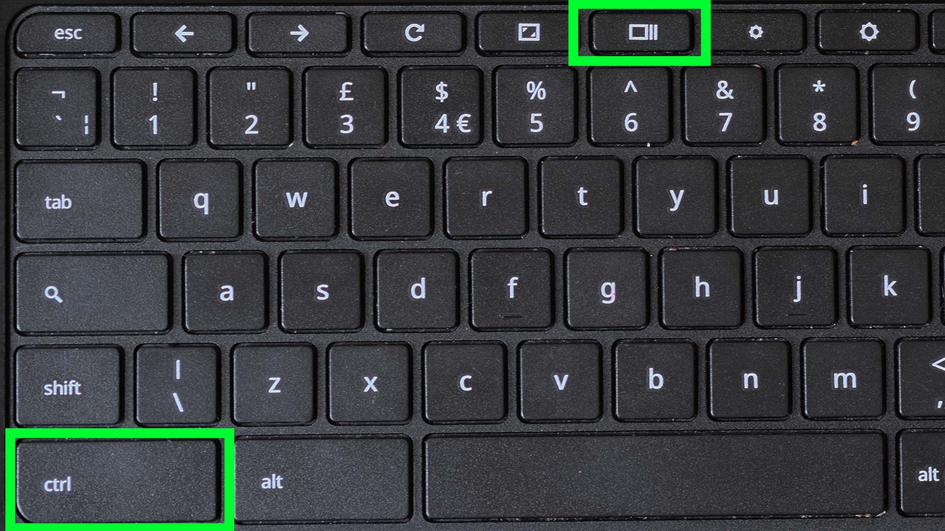 Как сделать снимок экрана на Chromebook - нажмите ctrl и покажите клавиши Windows