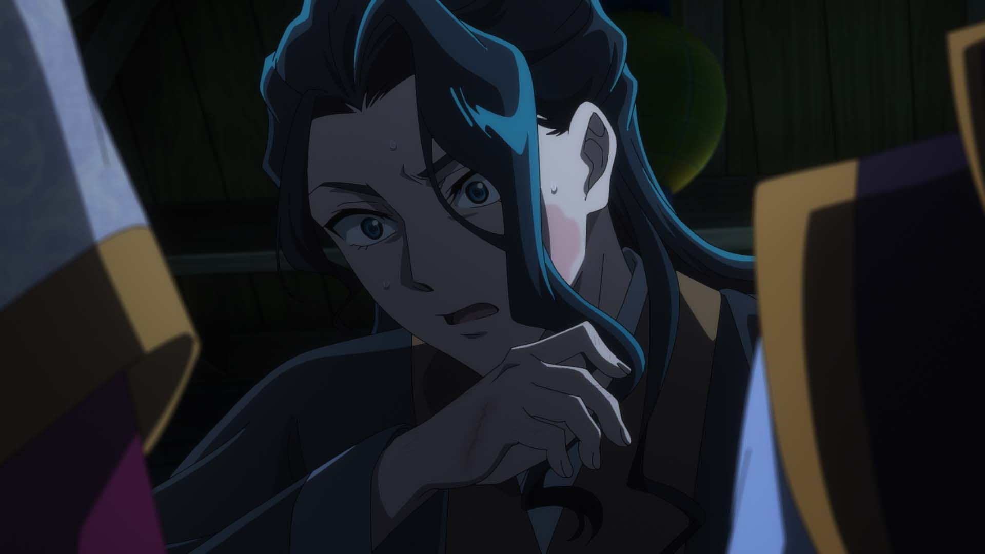 A shocked and hurt Jinshi in The Apothecary Diaries