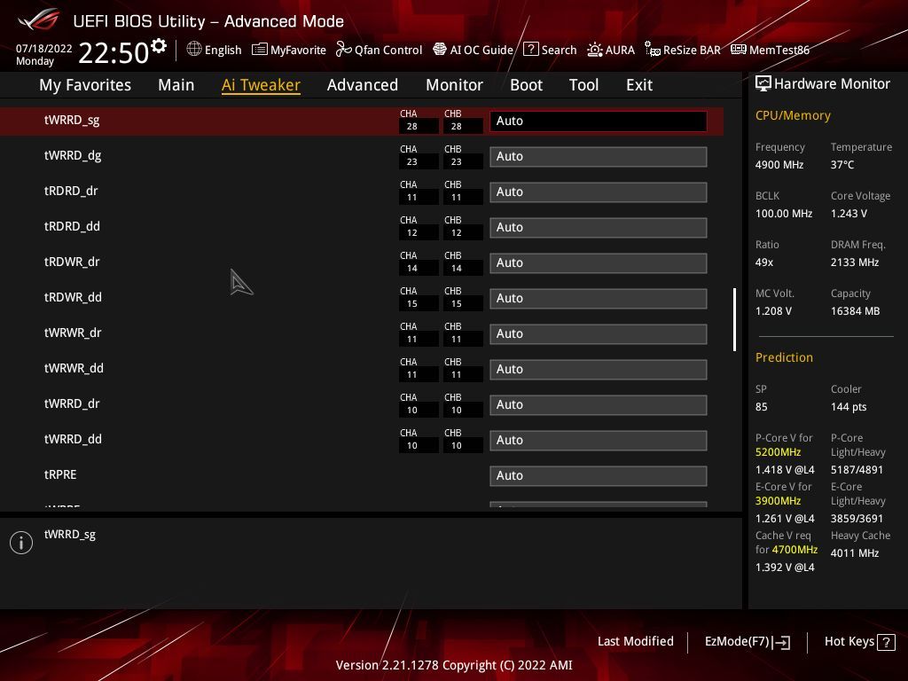Asus ROG Strix Z690-A Gaming WIFI D4