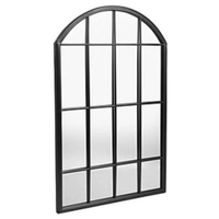 VonHaus Outdoor arched black mirror 51x81cm: £66.99 at B&amp;Q&nbsp;