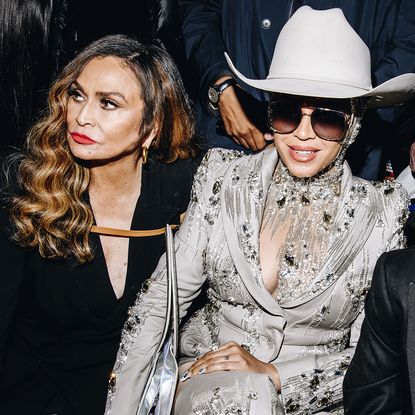 Tina Knowles and Beyonce at the Luar RTW Fall 2024 as part of New York Ready to Wear Fashion Week held on February 13, 2024 in New York