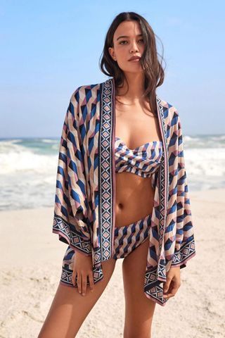 Next Short Kimono Cover-Up