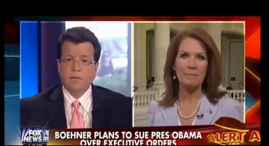 Watch Neil Cavuto, Michele Bachmann argue on Fox News over the House GOP&amp;#039;s Obama lawsuit