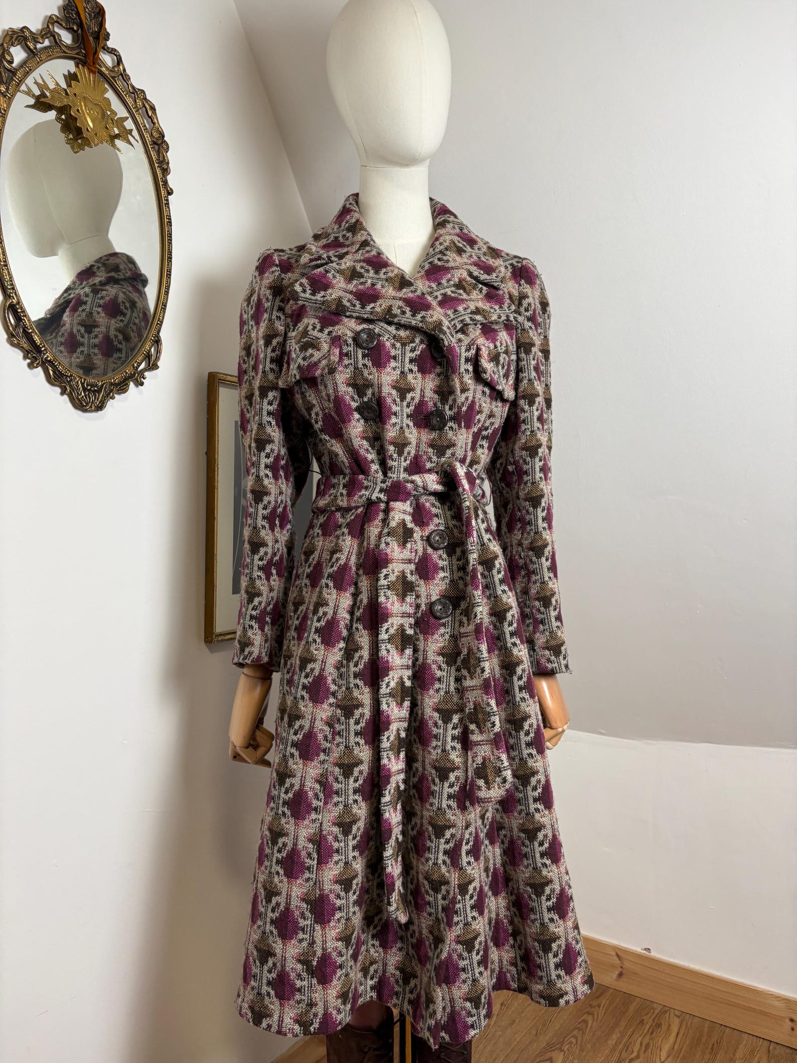 Nymph and Fable, 1960s Welsh Tapestry Coat