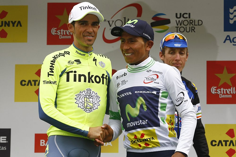 Alberto Contador and Nairo Quintana