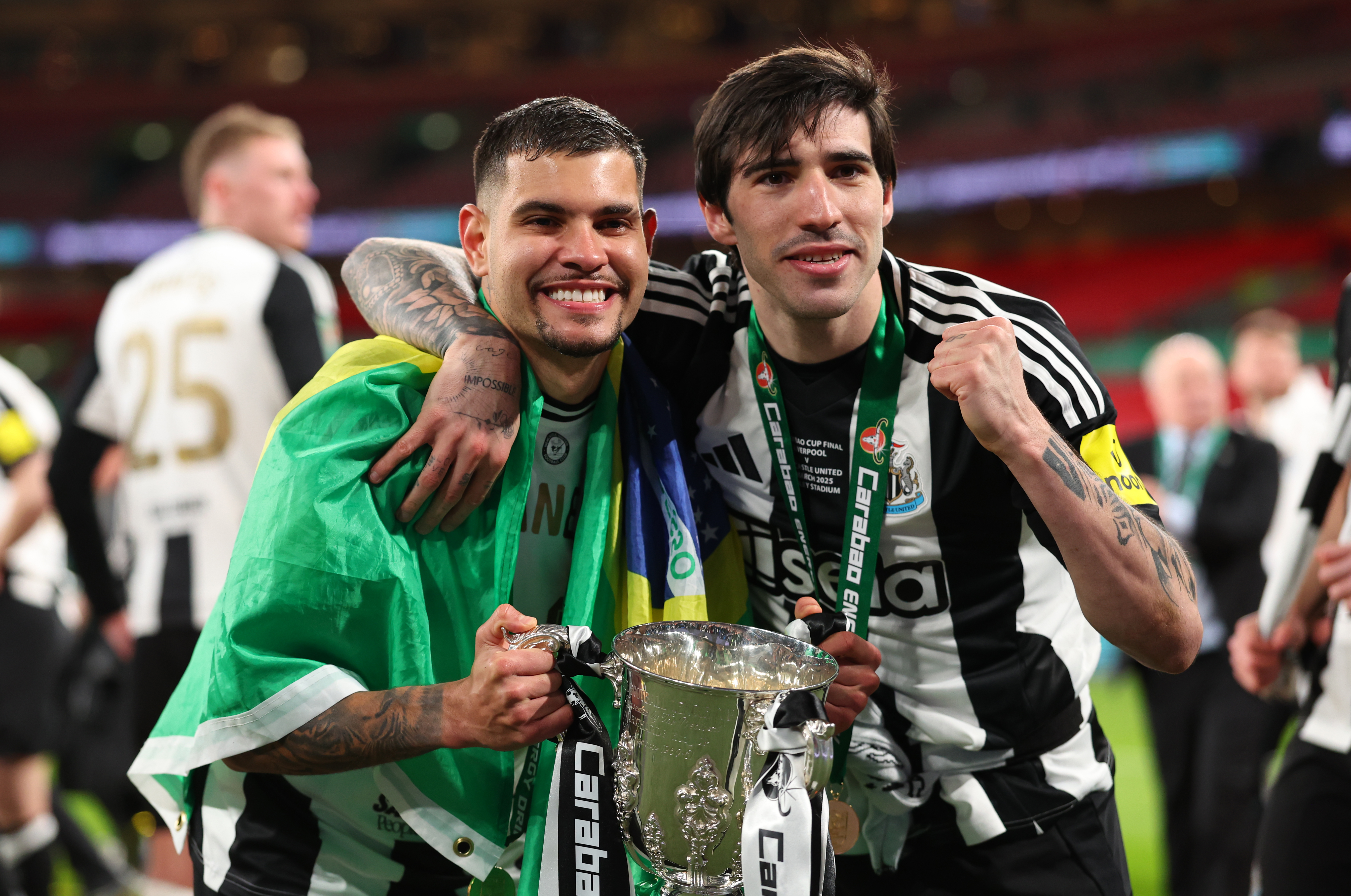LONDON, ENGLAND - MARCH 16: during the Carabao Cup Final between Liverpool and Newcastle United at Wembley Stadium on March 16, 2025 in London, England. (Photo by Marc Atkins/Getty Images)