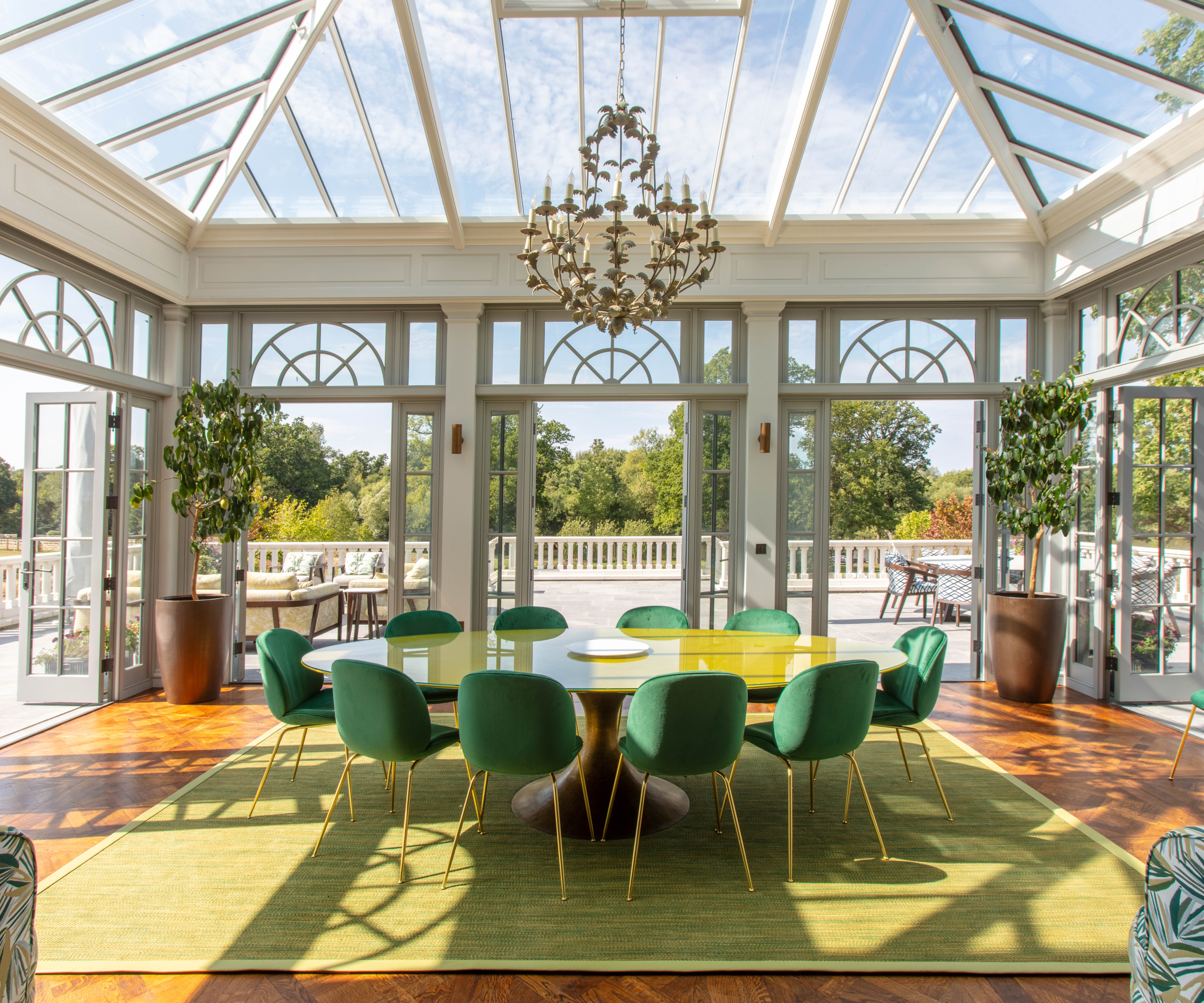 orangery used as dining room