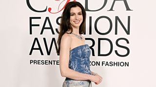 Anne Hathaway attends the 2023 CFDA Awards at American Museum of Natural History