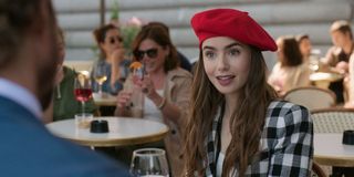 Lily Collins in Emily in Paris.