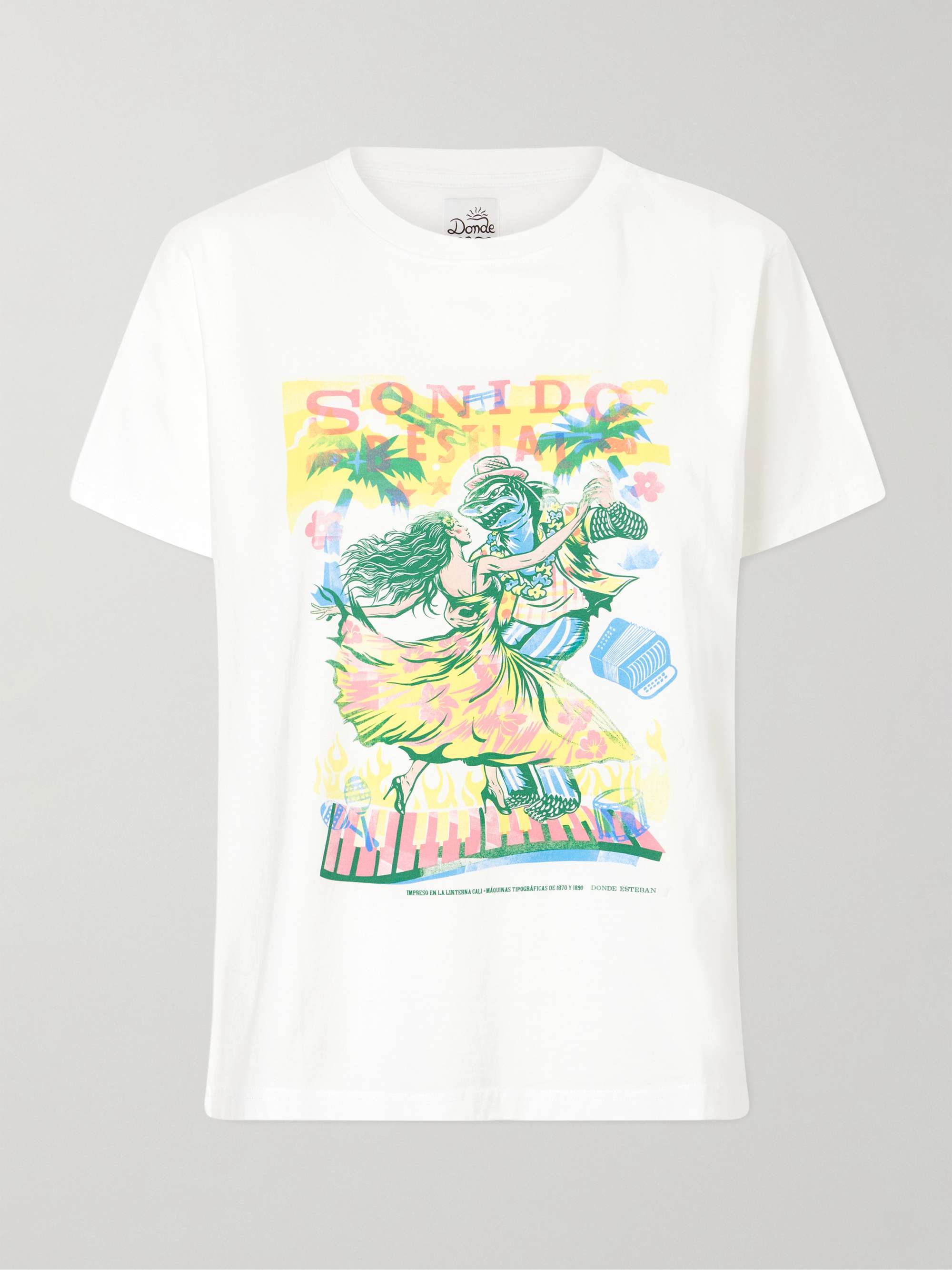 Sonido Bestial Printed Cotton-Jersey T-Shirt