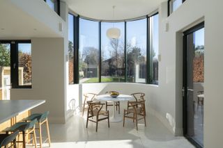 A home with a dining extension