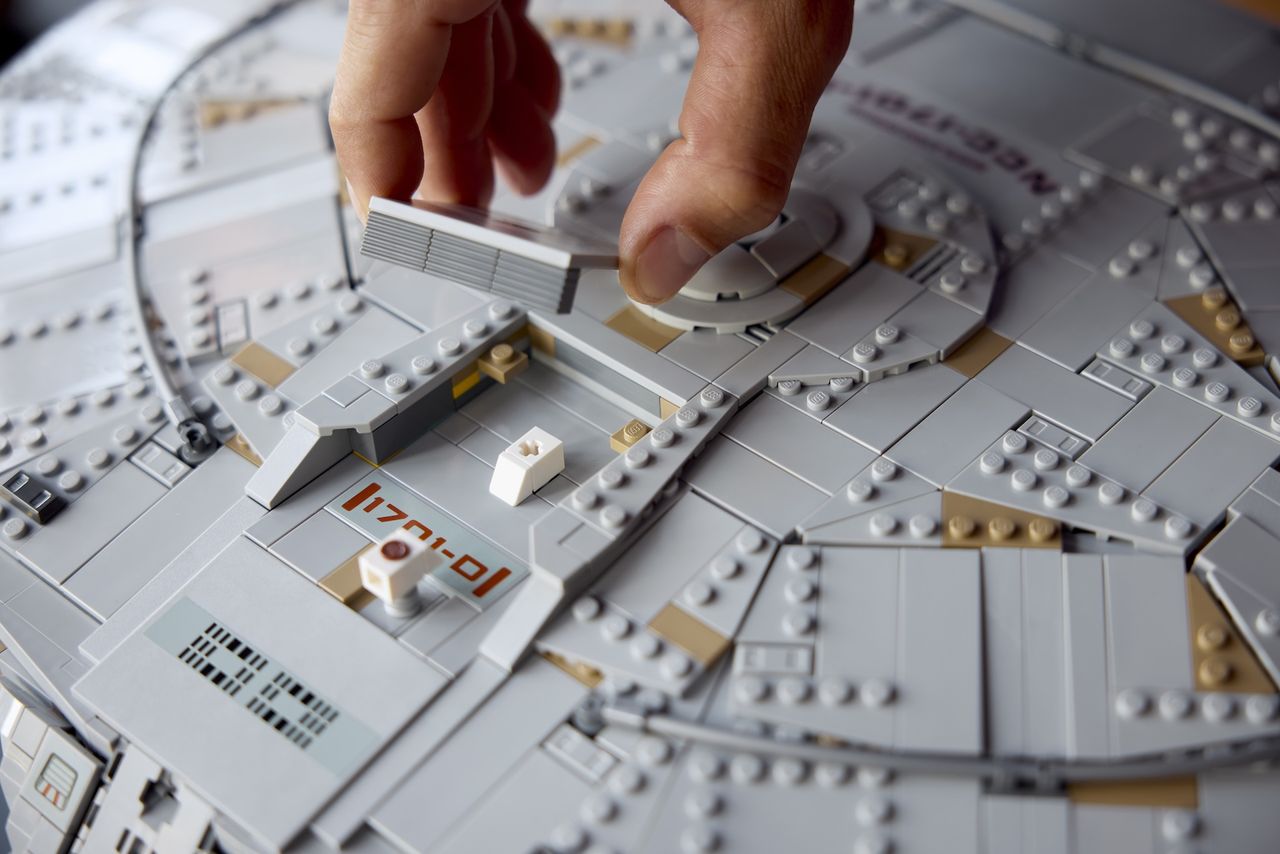 LEGO Star Trek set from multiple angles