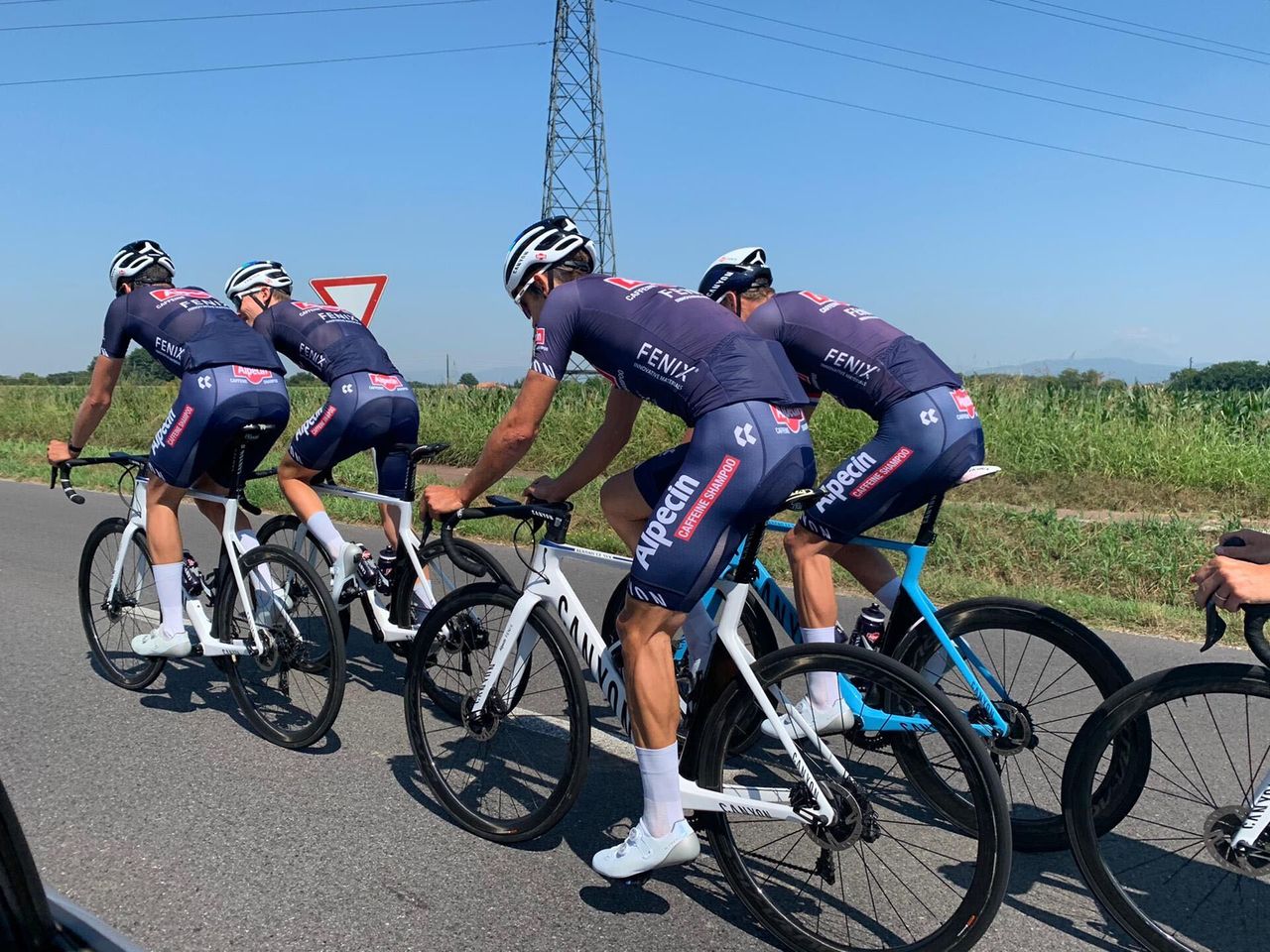Mathieu van der Poel and his Alpecin-Fenix teammates preview the Milan-San Remo route for 2020