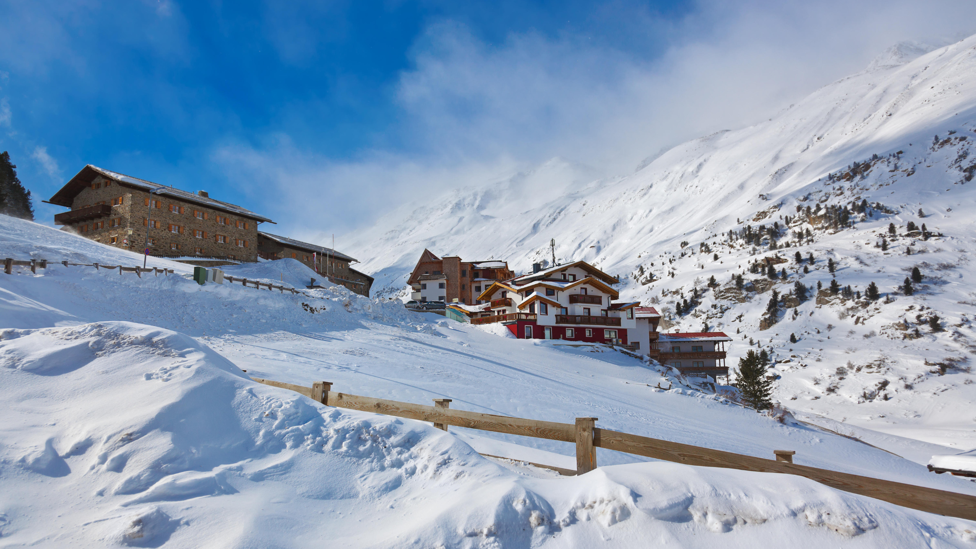 Mountain ski resort Obergurgl Austria