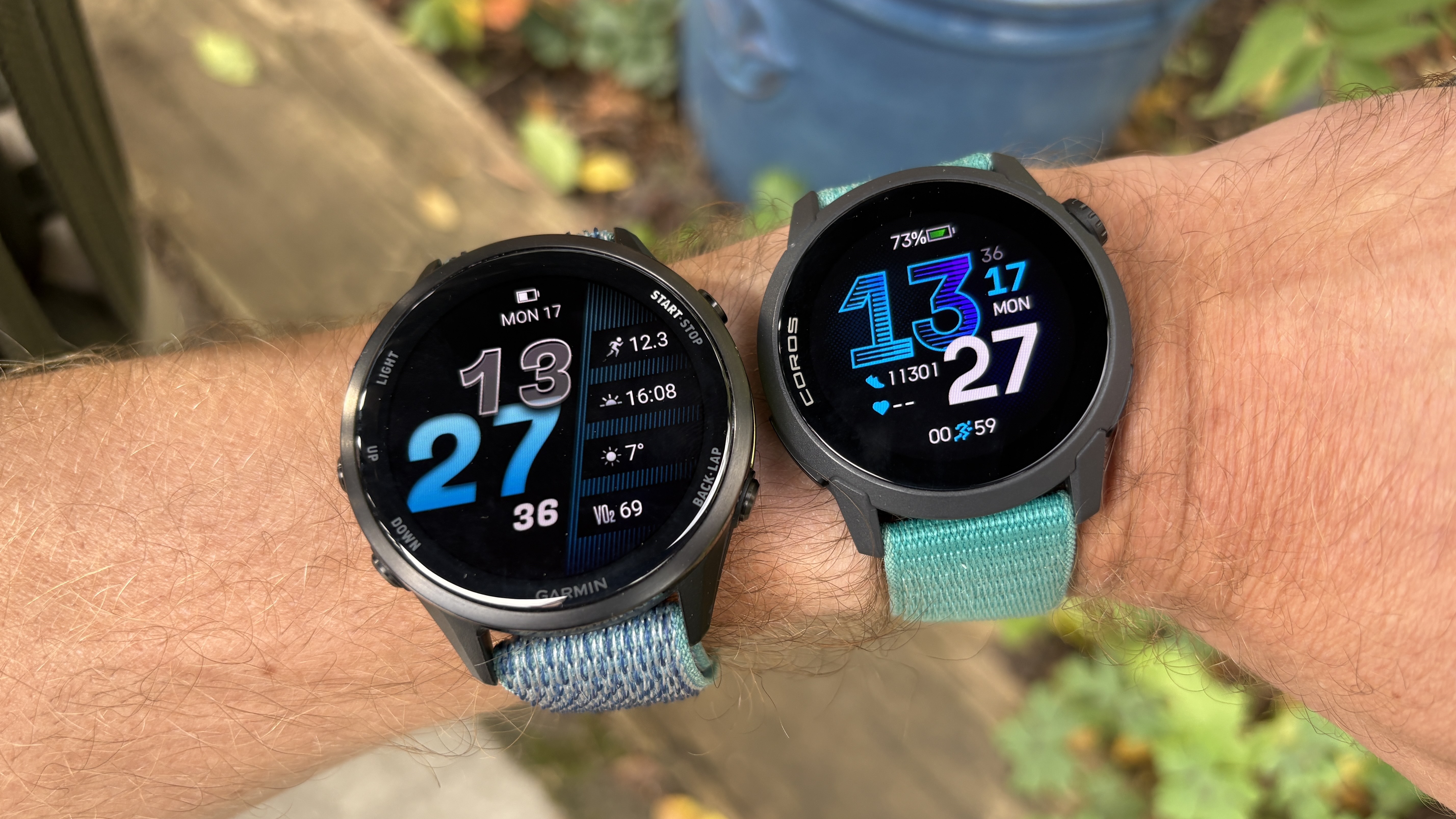 Coros Pace 4 vs Garmin Forerunner 970 on wrist