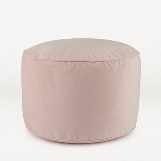 pink design pouffe
