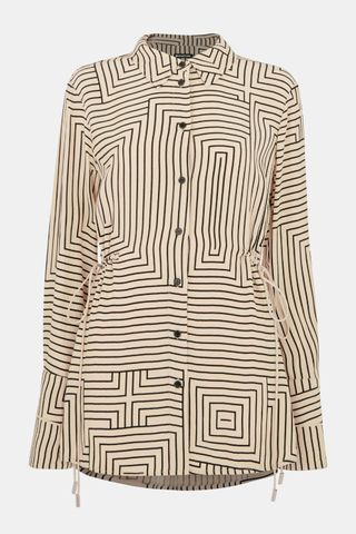 Whistles Angled Striped Shirt