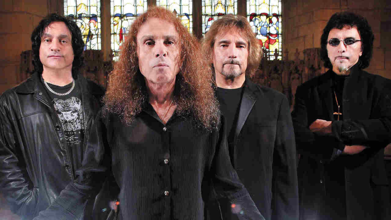 Heaven &amp; Hell posing for a photograph in the 2000s