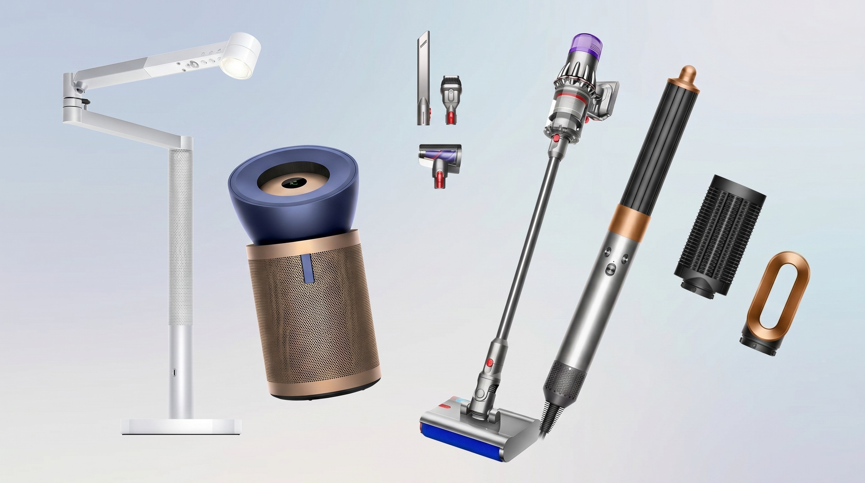 Dyson products on gradient background