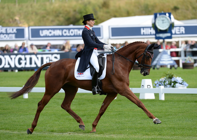 Sarah Bullimore rides Lilly Corinne at the European Eventing Championships at Blair. Picture by Peter Nixon