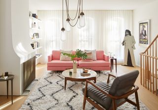 Bright and open living space at Boerum Hill Townhouse