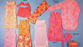 Sleeve, Pattern, Pink, Baby & toddler clothing, Orange, Peach, One-piece garment, Design, Illustration, Pattern,