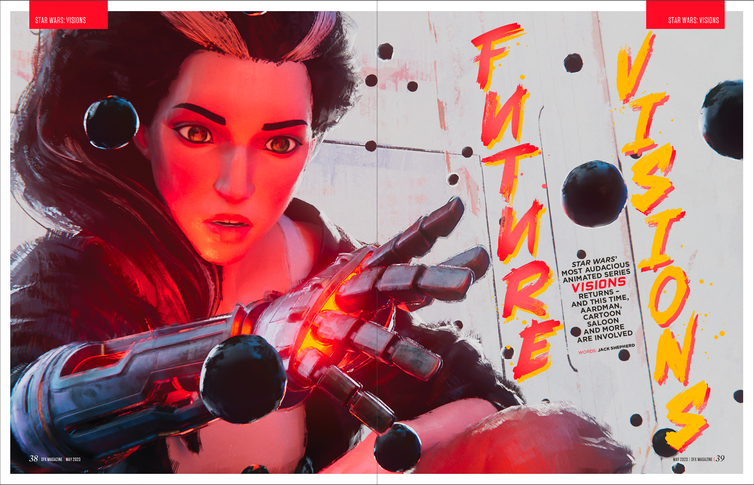 A female character from Star Wars Visions.