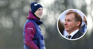 Thomas Tuchel, Head Coach of England, looks on during a training session at St Georges Park on March 18, 2025 in Burton-upon-Trent, England Journalist and Media pundit, Henry Winter looks on from the press box during the international friendly match between England and Bosnia & Herzegovina at St James' Park on June 03, 2024 in Newcastle upon Tyne, England