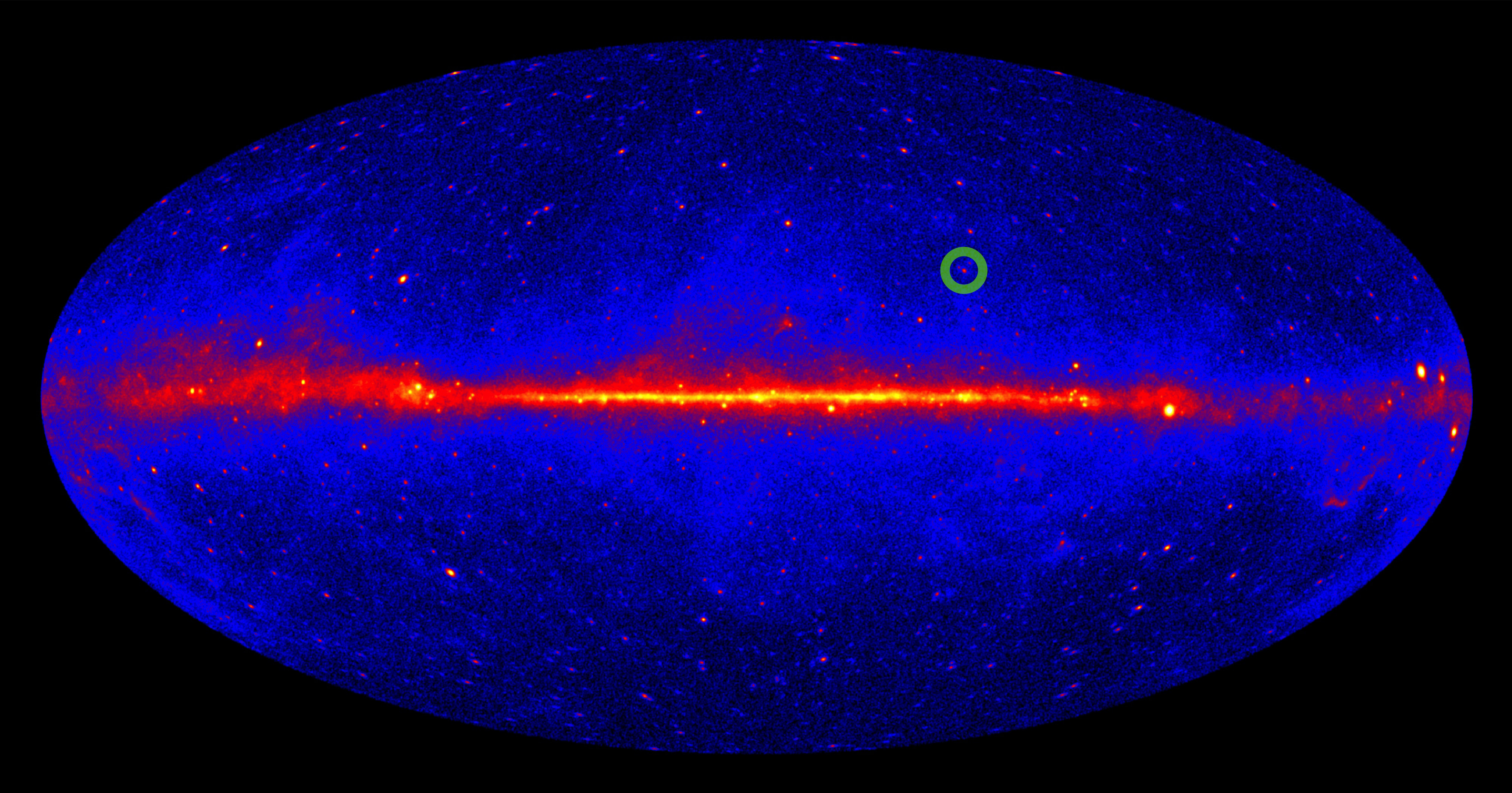can gamma rays travel through empty space