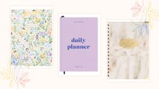 A composite image of three of the best productivity planners