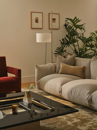 Living room with sofa and coffee table