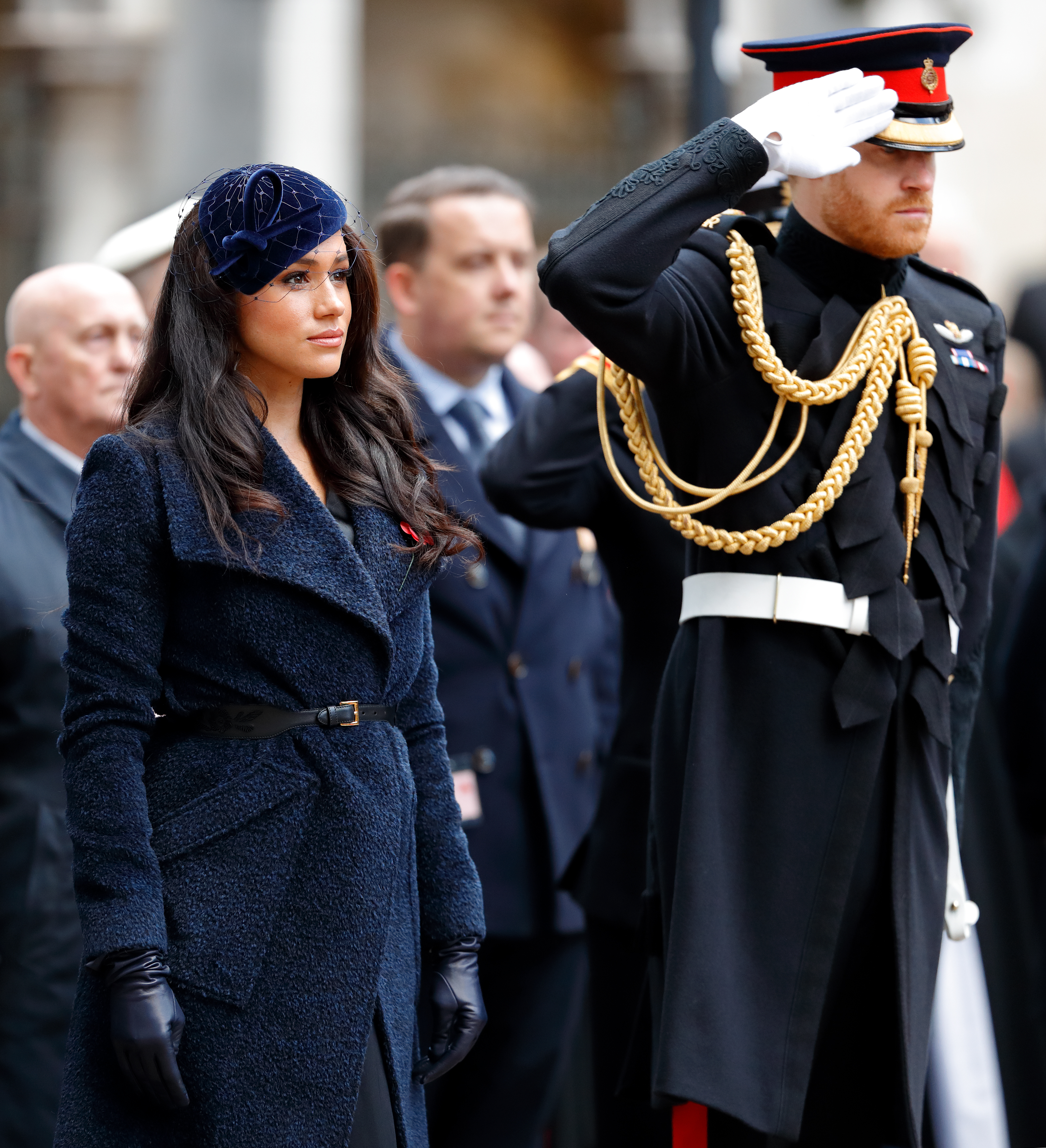 Prince Harry and Meghan Markle at Remembrance Services 2019