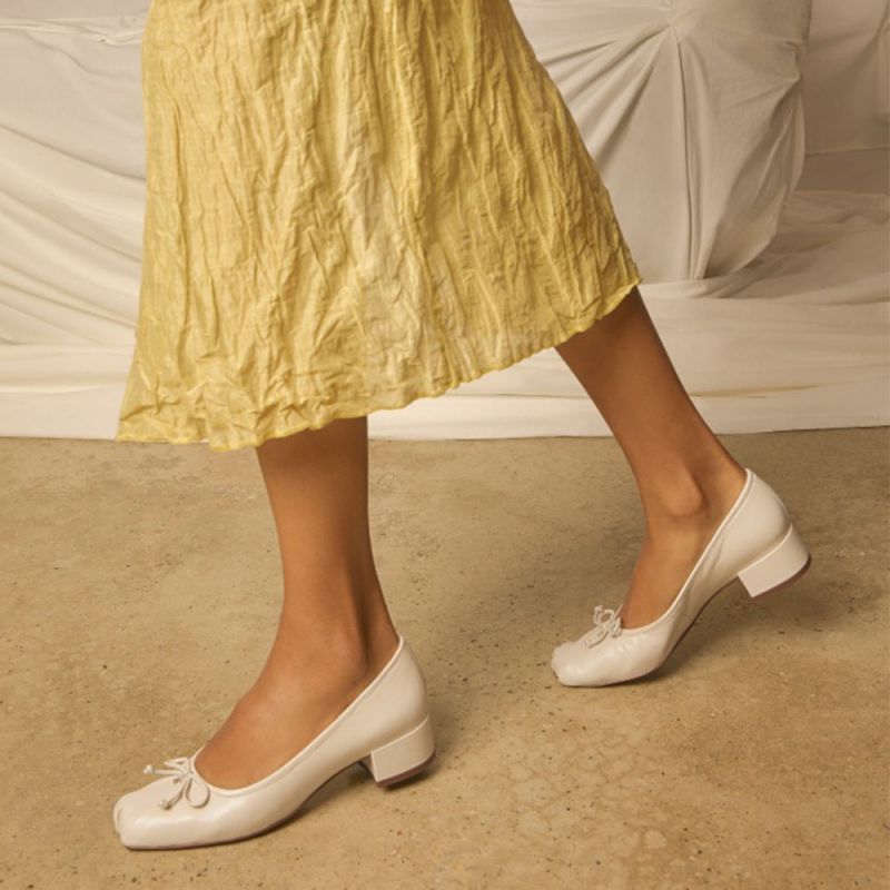 Rosa Block Heel Ballet