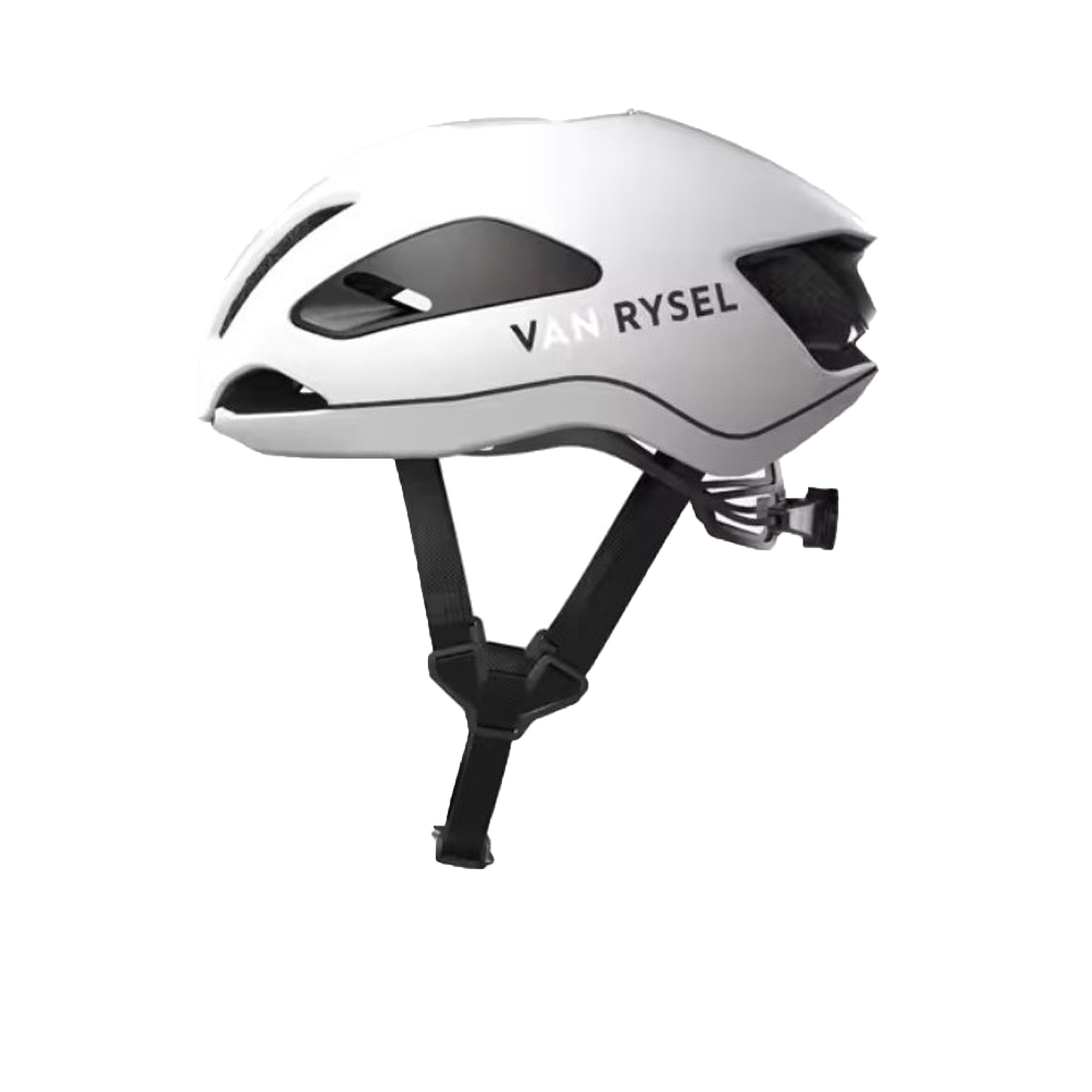 Van Rysel FCR helmet from the left side ona white background