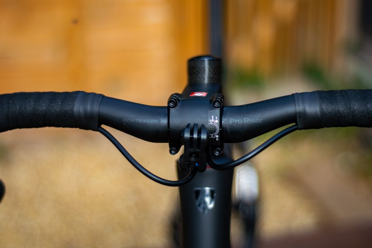 A black Trek Domane SLR 7 AXS