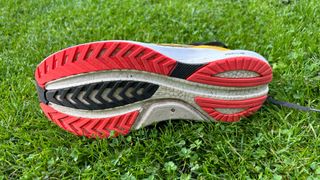 Saucony Tempus stability running shoe outsole