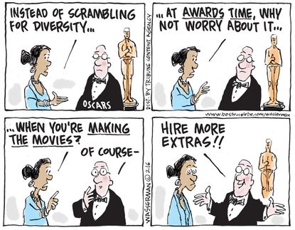 Editorial Cartoon U.S. Oscars 2016