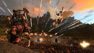 Total War: Warhammer 3 Immortal Empires Battle Scene con Balthazar Gelt