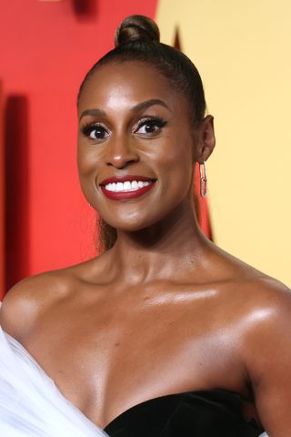 Issa Rae attends the 2024 Vanity Fair Oscar Party hosted by Radhika Jones at Wallis Annenberg Center for the Performing Arts on March 10, 2024 in Beverly Hills, California.