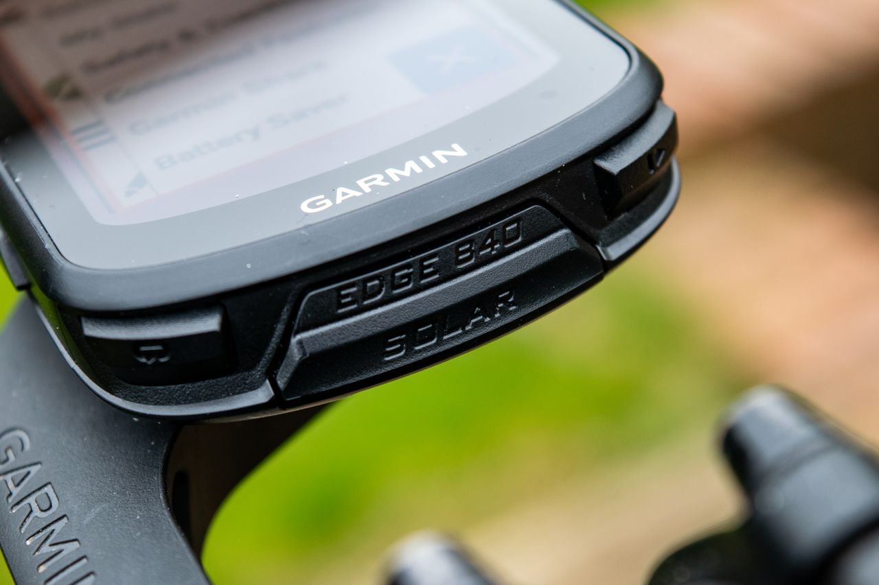 A Garmin Edge 840 computer
