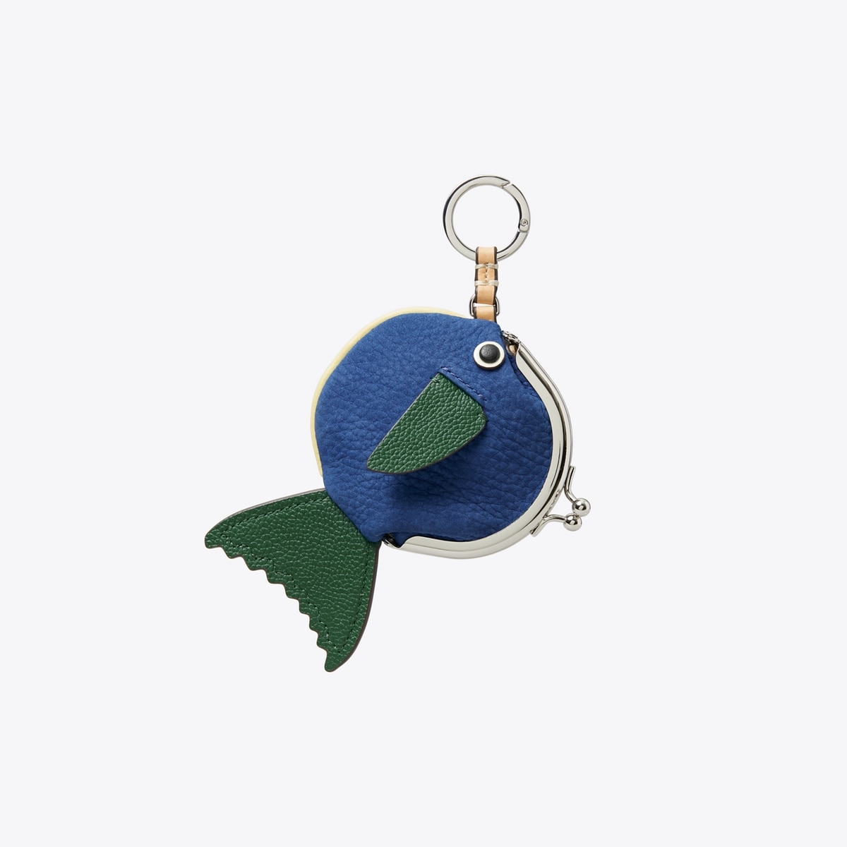 Fish Coin Purse in Blue, Size Os