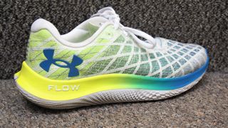 Side view of Under Armour Flow Velociti Wind 2 running shoe