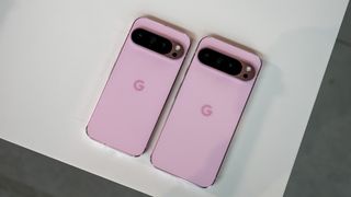 Comparing all three Google Pixel 9 models in pink