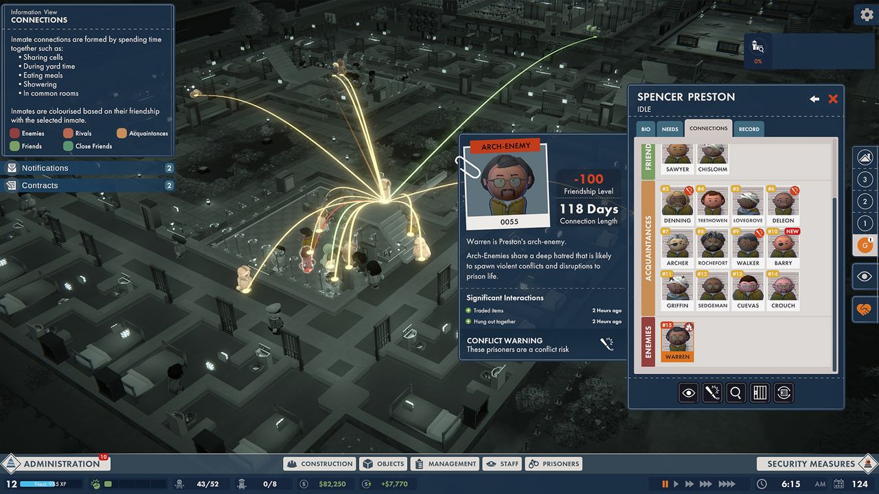 Screenshots for Prison Architect 2, coming from Paradox Interactive and Double Eleven in 2024.